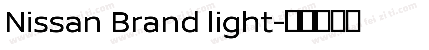 Nissan Brand light字体转换